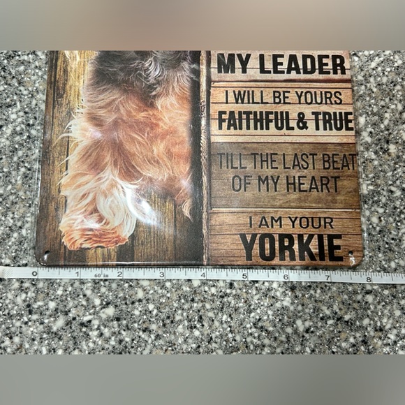 Yorkie "I Am Your Friend" Metal Sign NEW - Picture 3 of 5